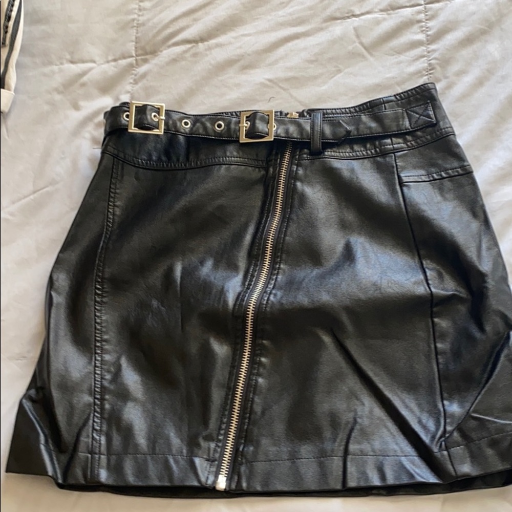 Pleather skirt